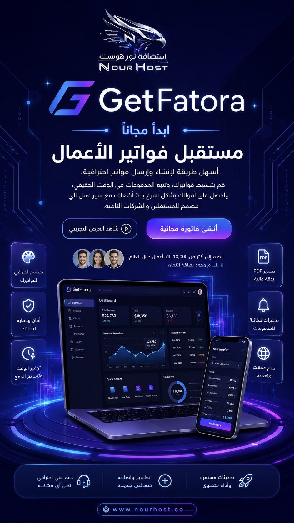 مستقبل فواتير الأعمال GetFatora